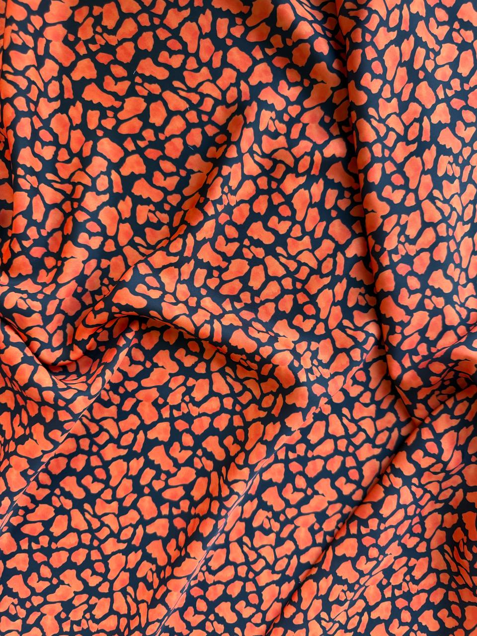 Scampolo Satin Animalier Arancione 3,00x2,80