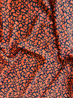 Scampolo Satin Animalier Arancione 3,00x2,80