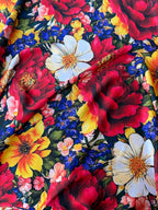 Scampolo Satin Peonia Floreale 3,00x2,80
