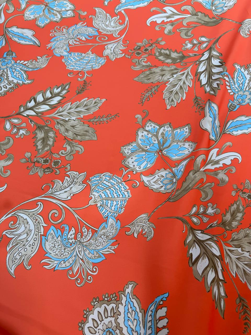 Scampolo Satin Floreale Coccio 3,00x2,80