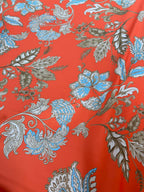 Scampolo Satin Floreale Coccio 3,00x2,80