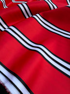 Tessuto Duchesse Rosso Riga