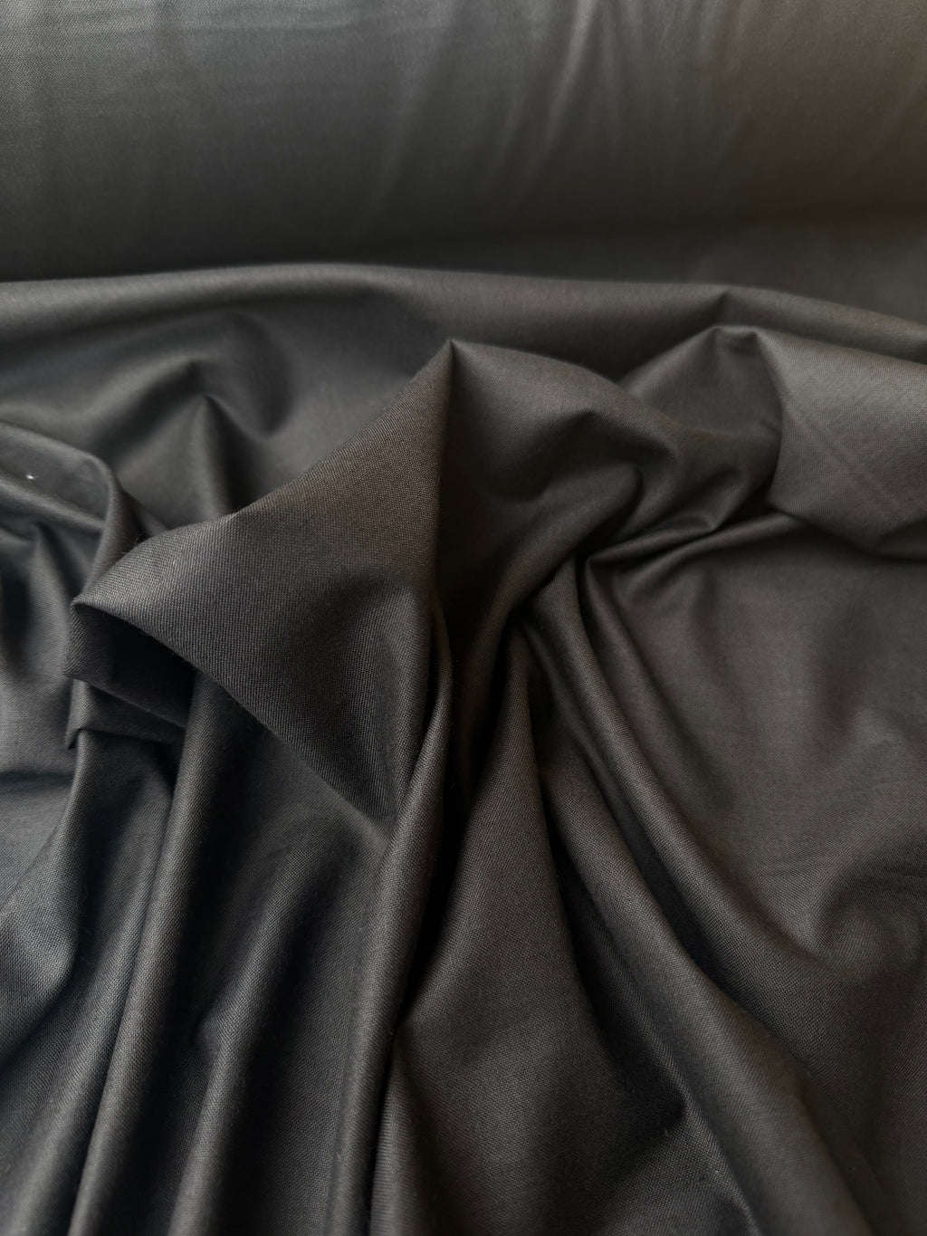 Fresco Lana Nero Cotonato