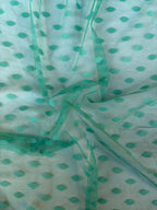 Rete (tullè) Bielastico Pois Verde