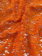 Pizzo Macramè Merletto Encanto Arancione