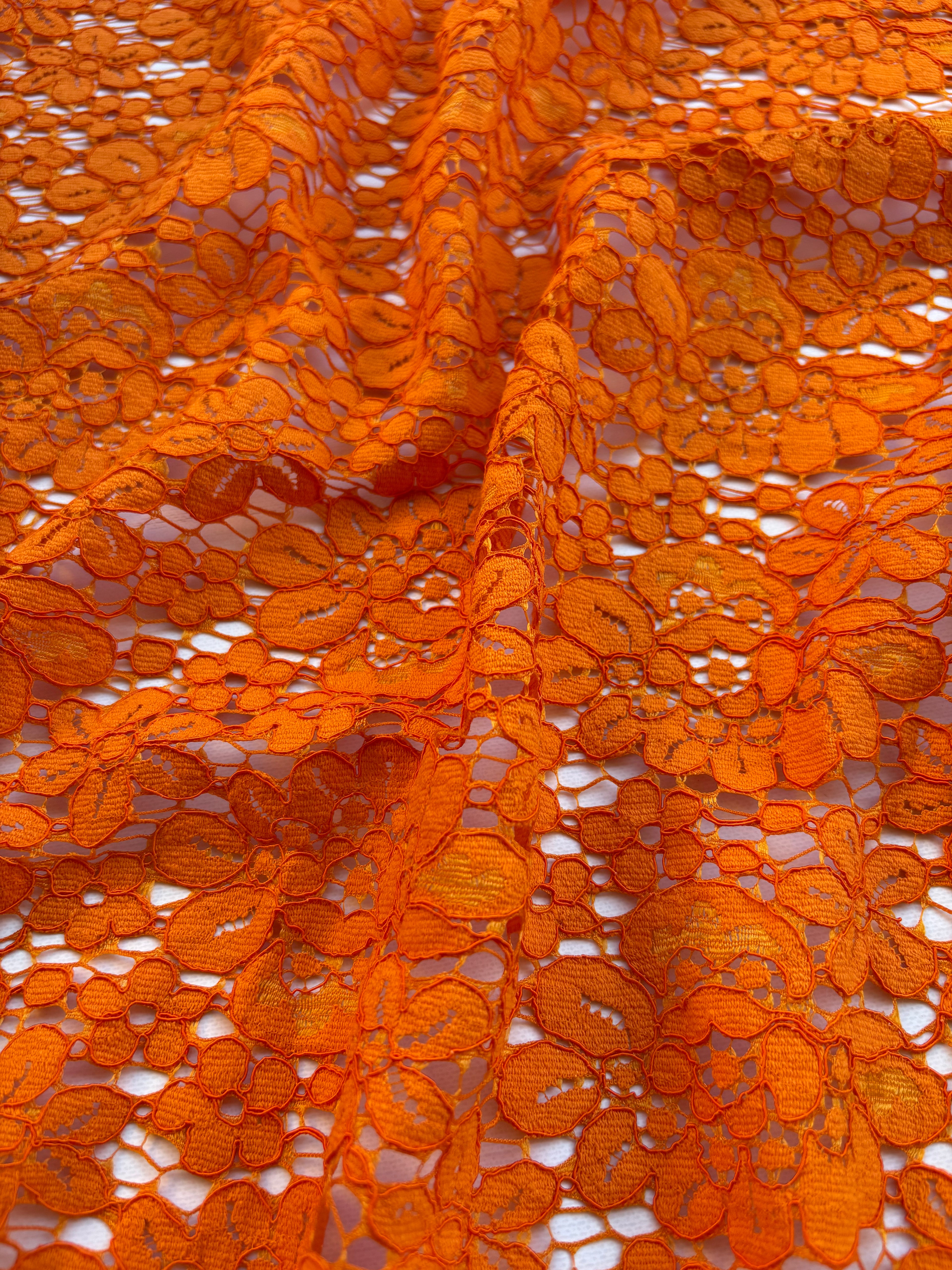 Pizzo Macramè Merletto Encanto Arancione
