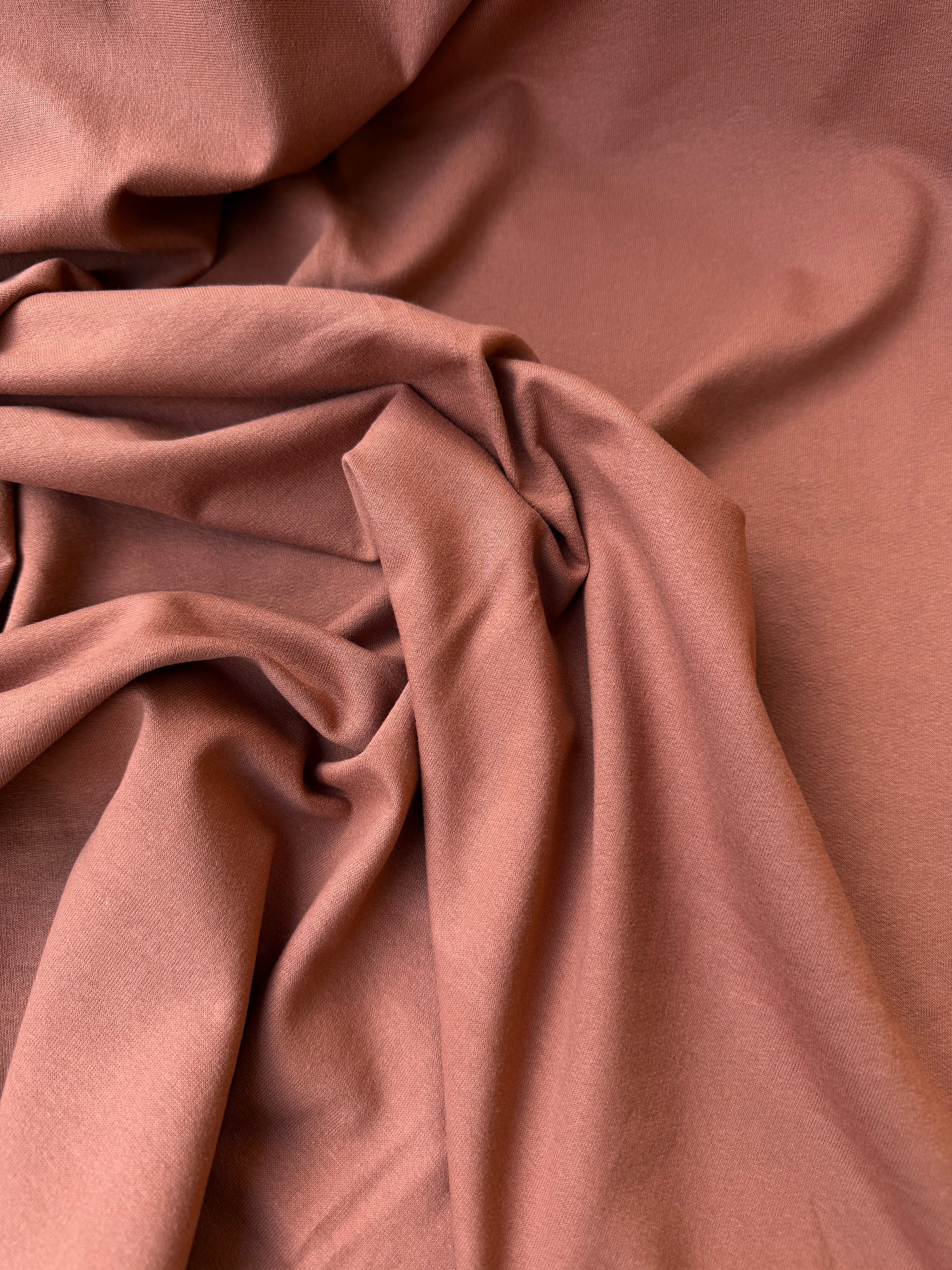 Tessuto Felpa PANTAREI Cotone Garzata Elastica