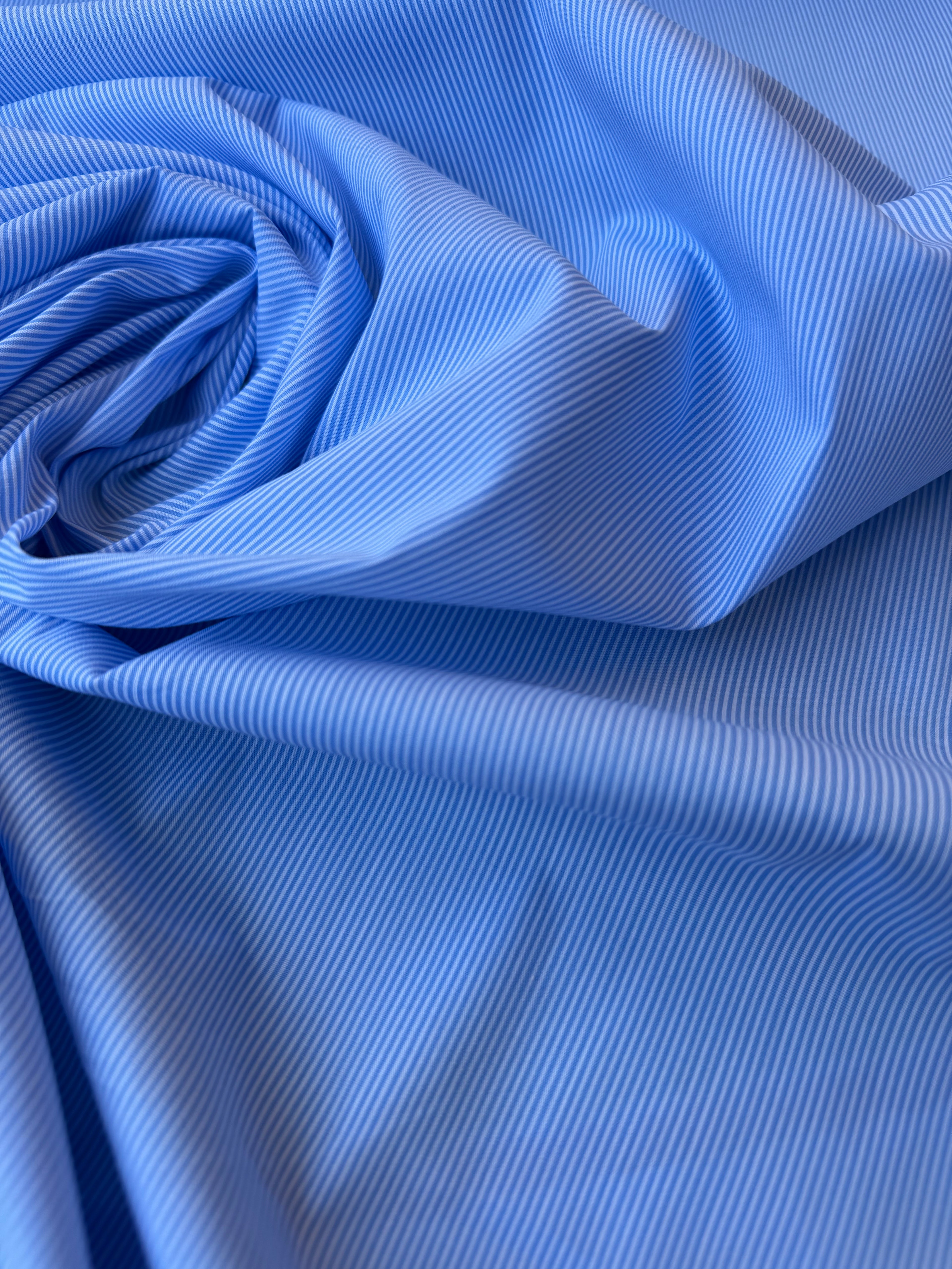 Cotone Popeline Mini Bacchettina Celeste Righettina