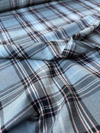 Tartan Scozzese Lanetta Quadrone Grigio Pink