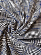 Tartan Scozzese Lanetta Principe di Galles Riga Blu SOTTOPREZZO - WorldTessuti