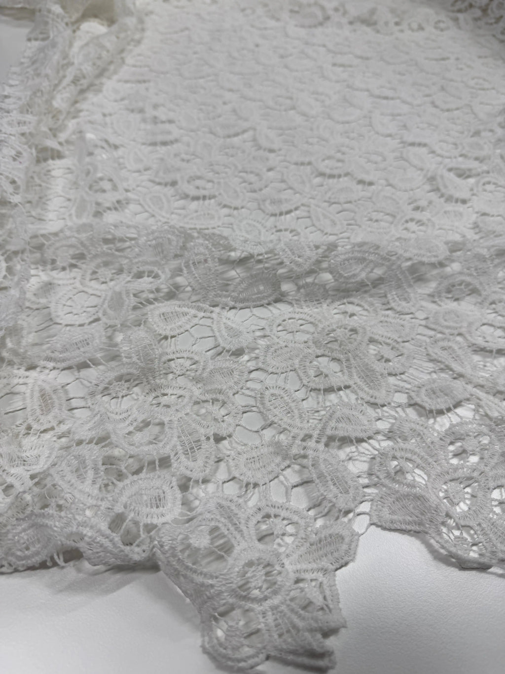 Pizzo Macrame Floreale Puro Cotone