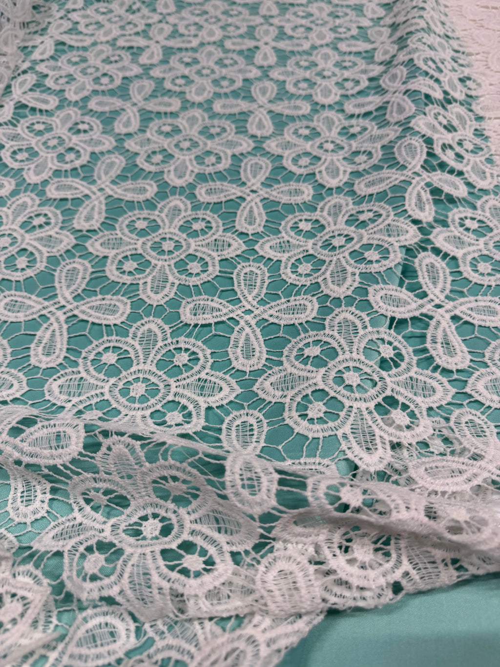 Pizzo Macrame Floreale Puro Cotone