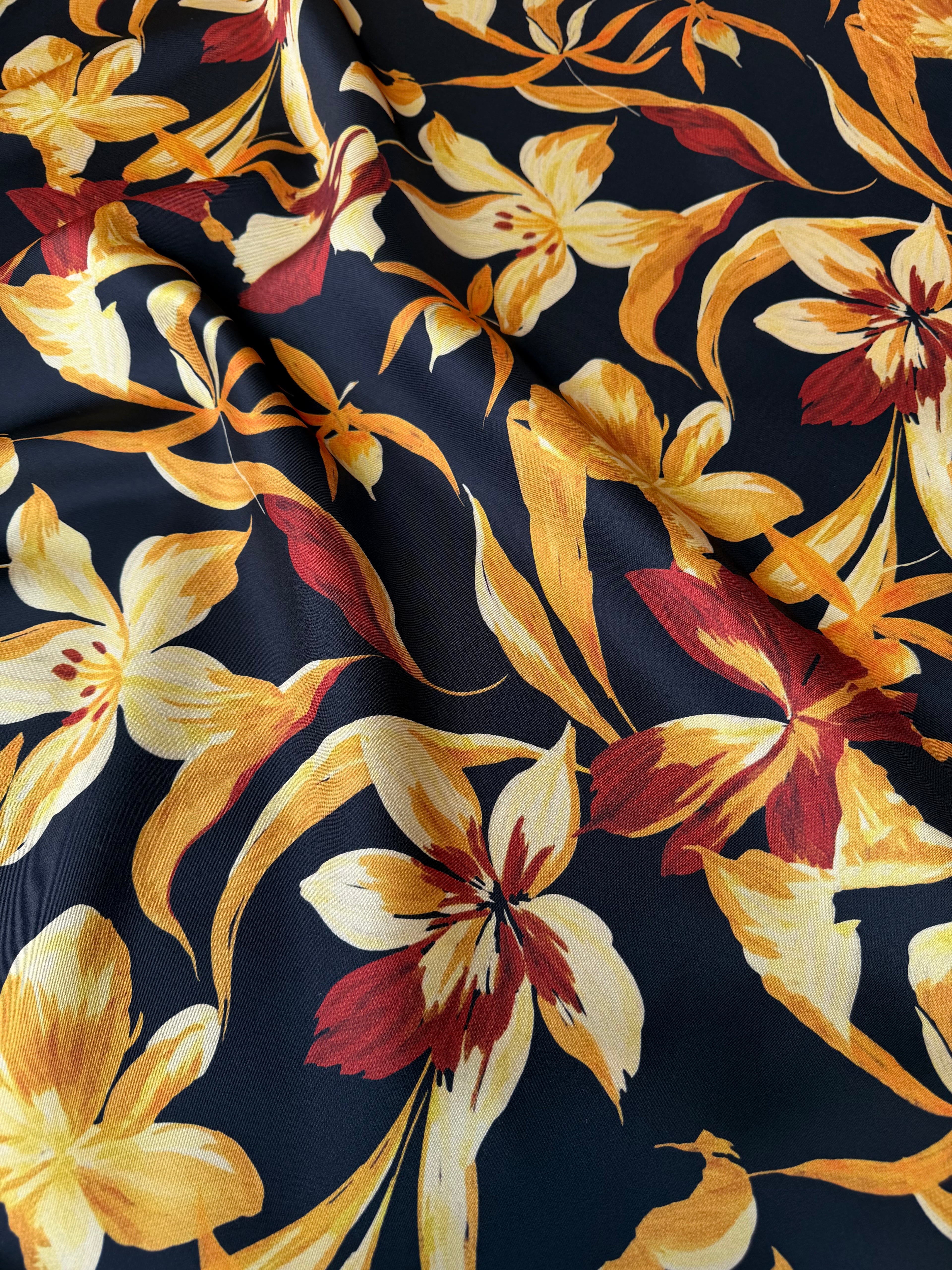 Tessuto MIKADO Floreale Luxury