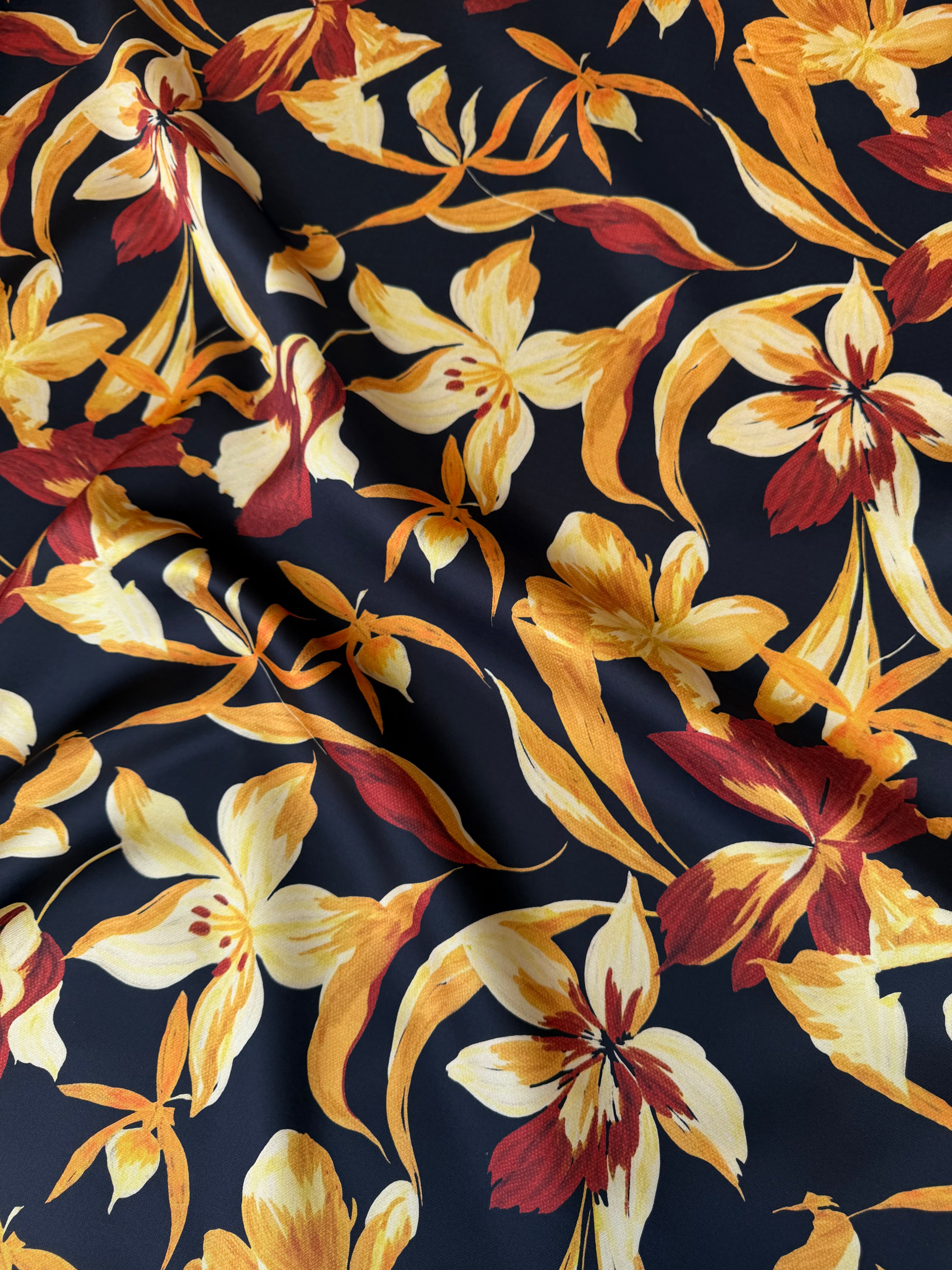 Tessuto MIKADO Floreale Luxury