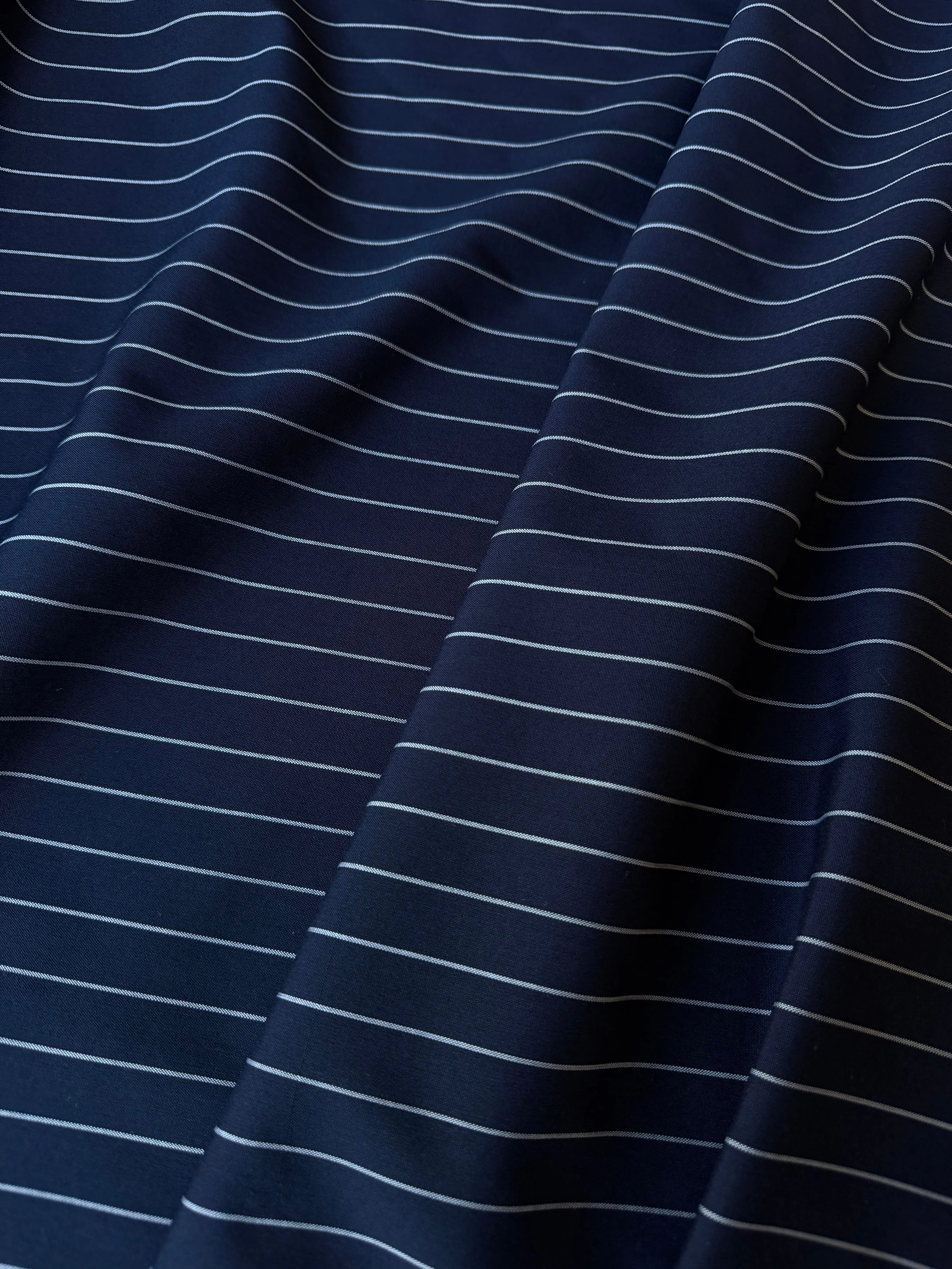 Fresco Tasmania Stretch Gessato ManoFredda Blu