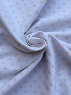 Piquet Cotone Pois Beige