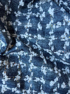 Tessuto Jeans Denim Pailettes