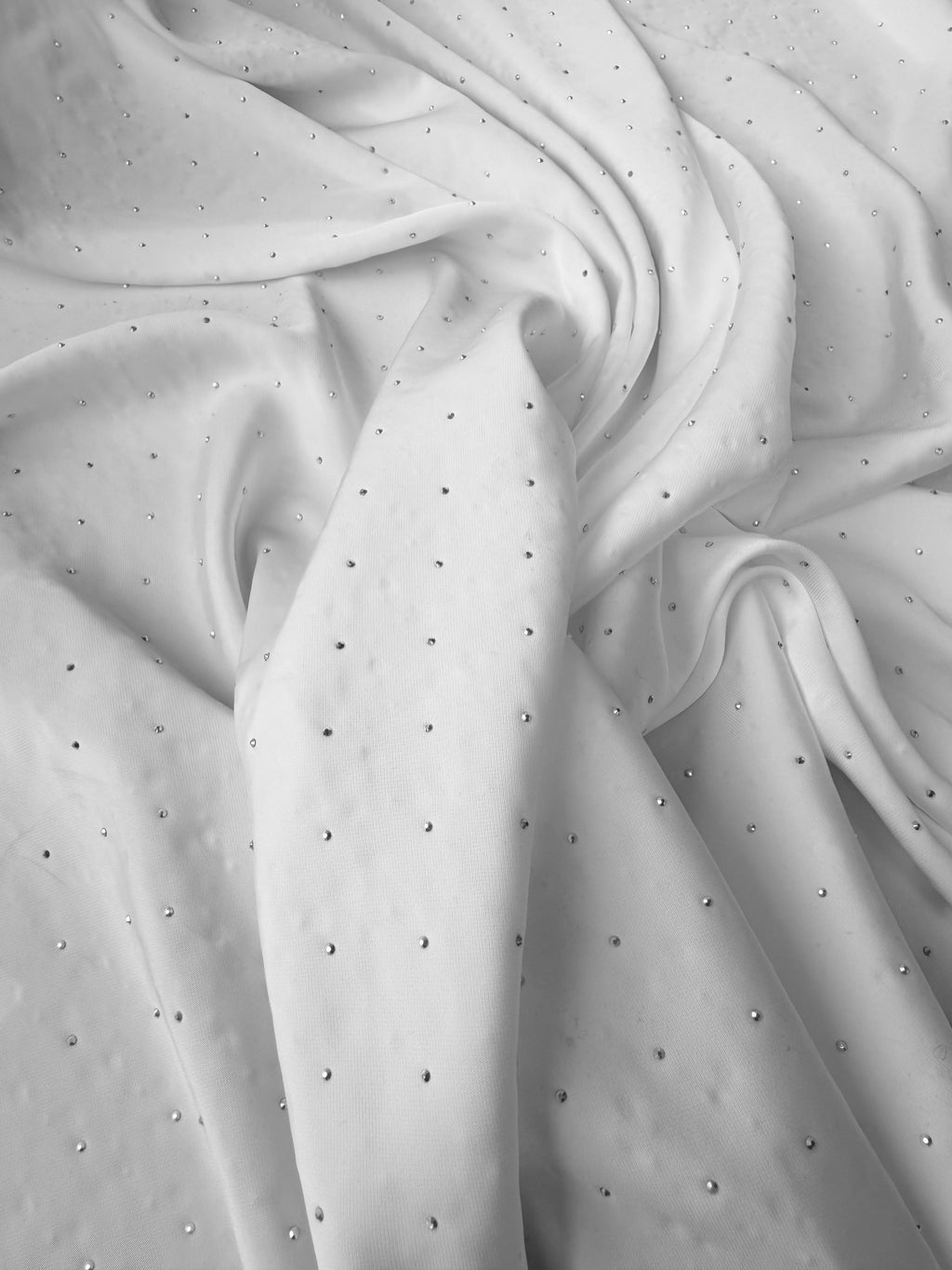Satin Bianco Brillantino Punto Luce Glitter