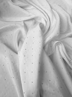 Satin Bianco Brillantino Punto Luce Glitter