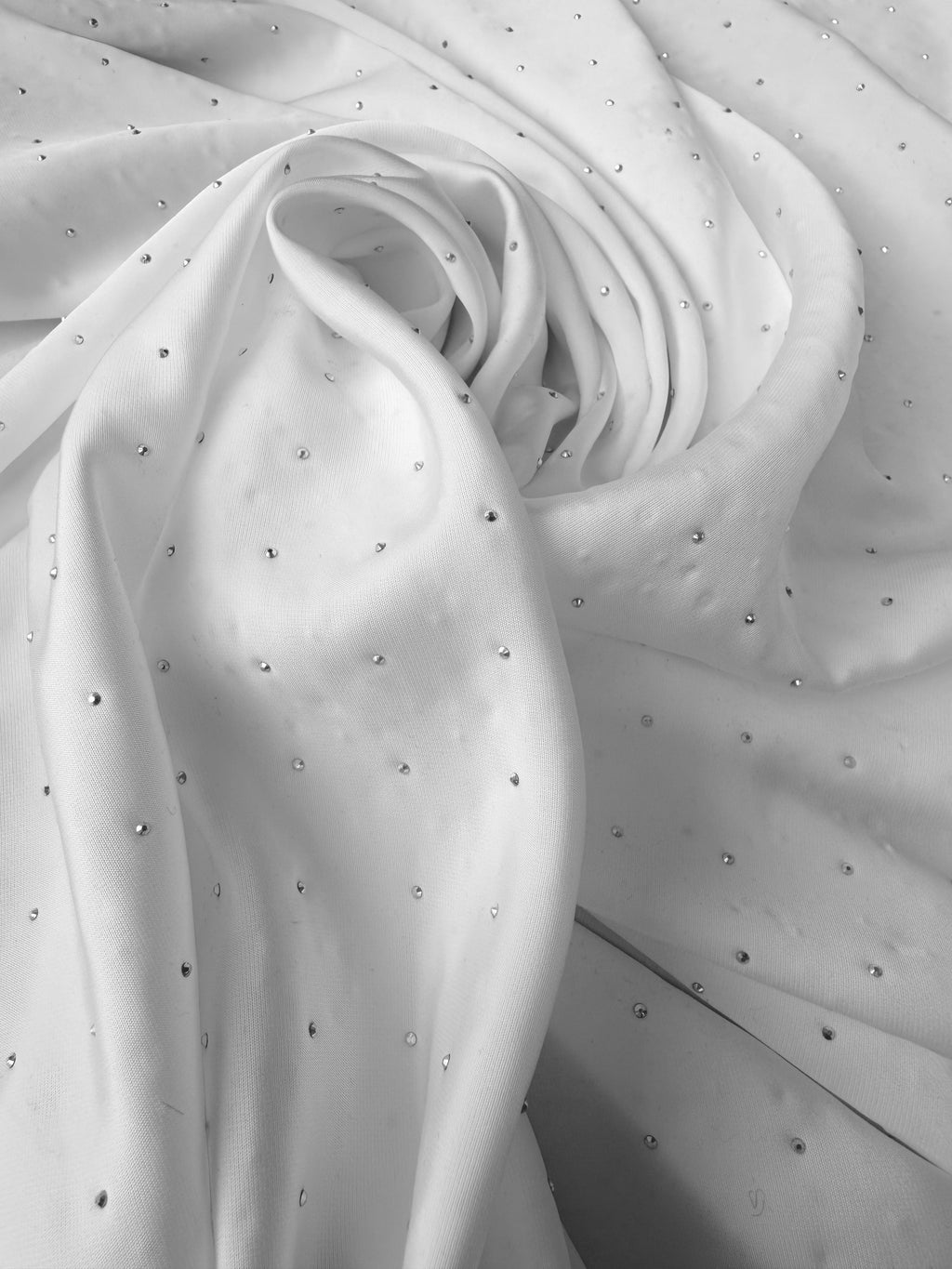 Satin Bianco Brillantino Punto Luce Glitter