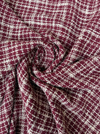 Tessuto Tweed Tipologia Chanel Bordeaux
