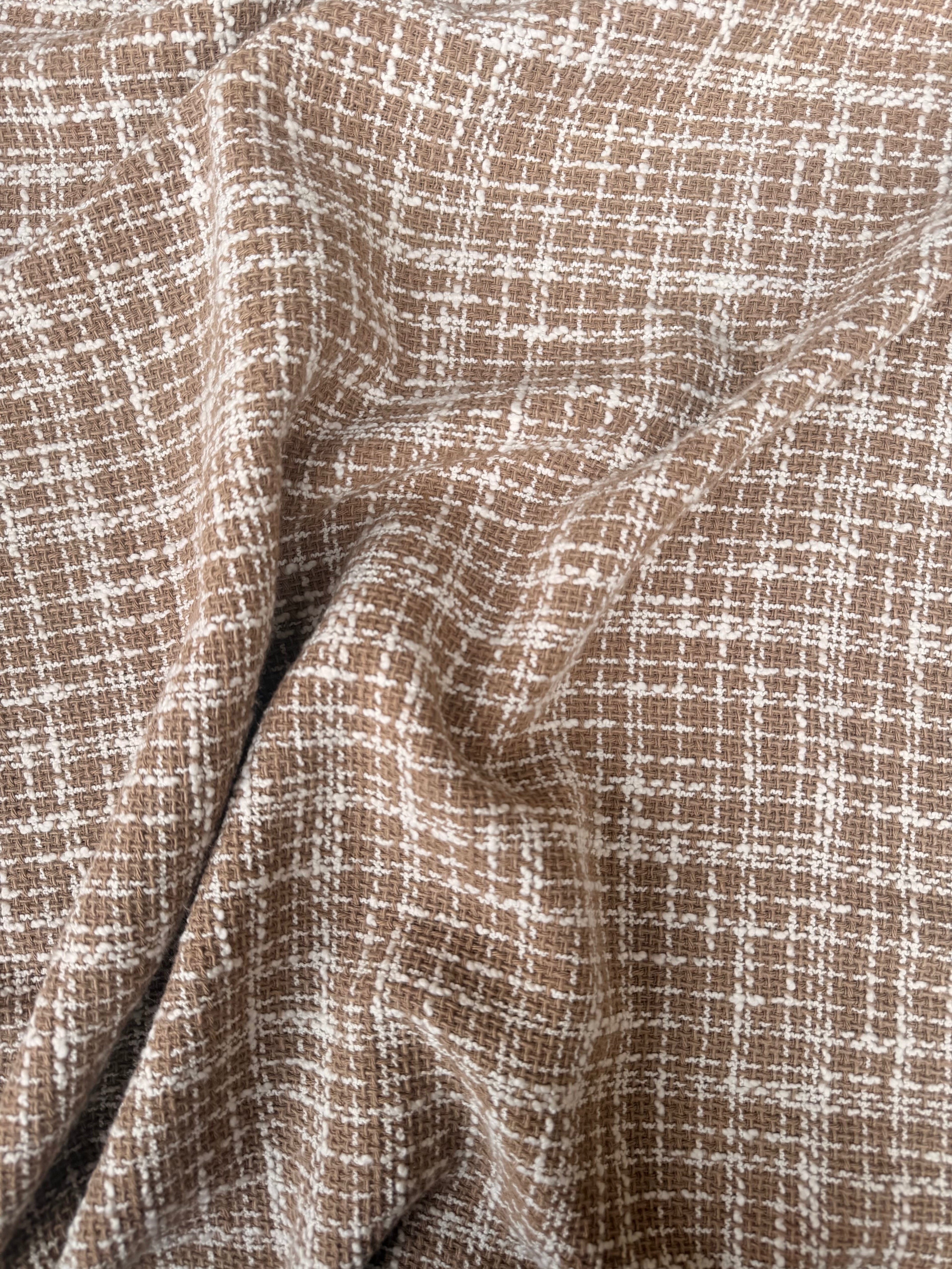 Tessuto Tweed Tipologia Chanel Beige