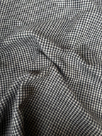 Tessuto Lana pied de poul grigio nero
