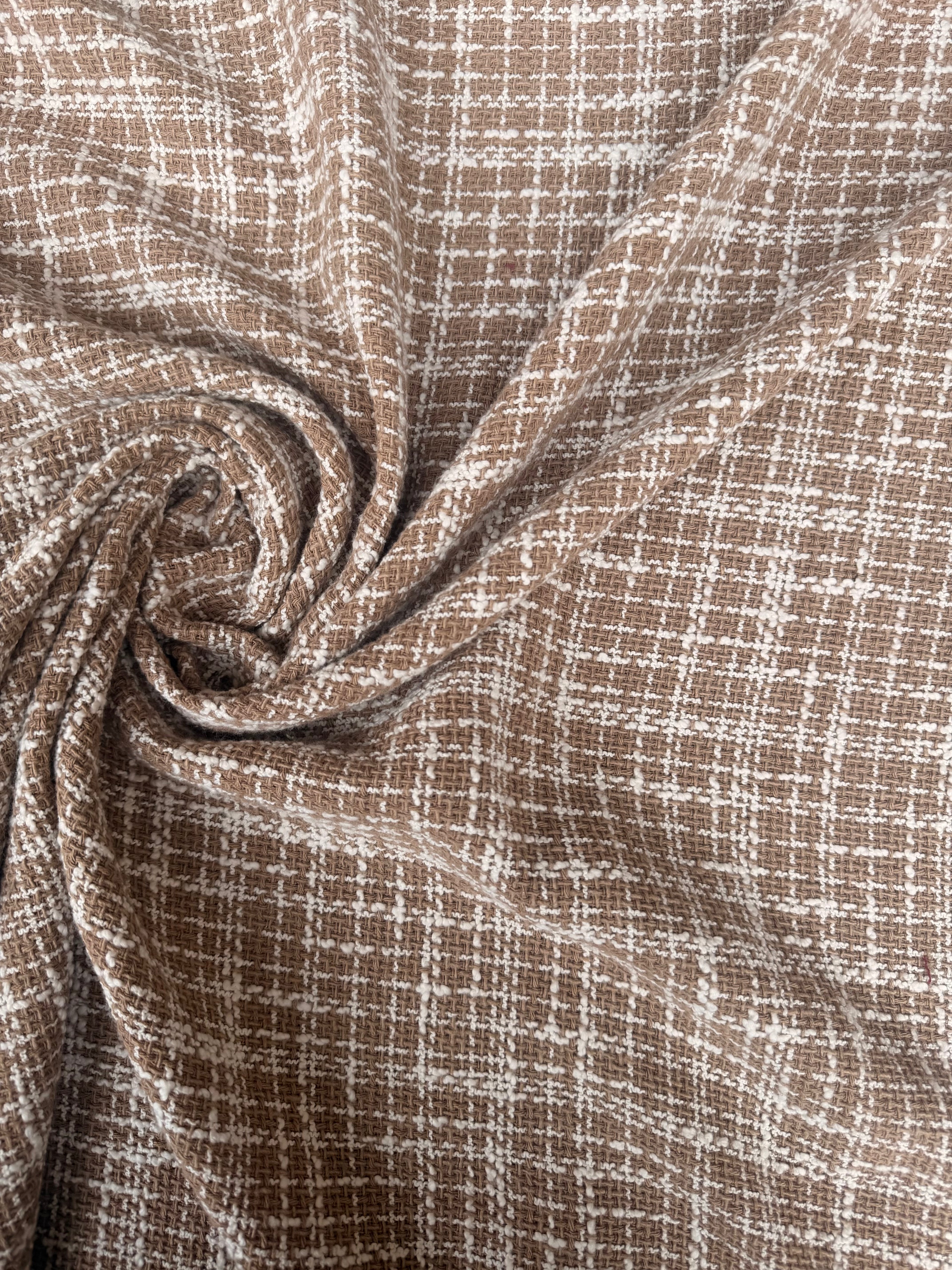 Tessuto Tweed Tipologia Chanel Beige