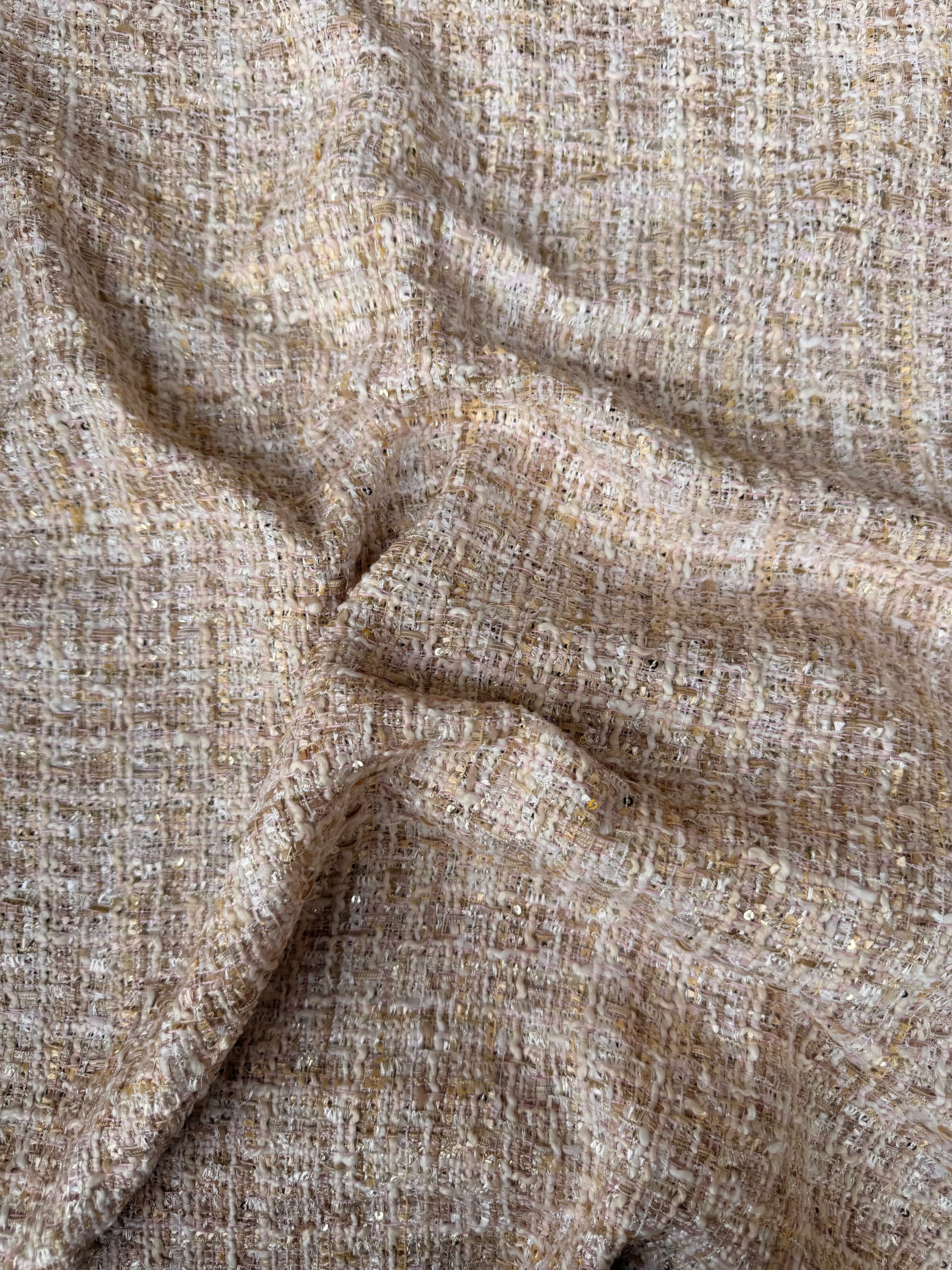 Tessuto Tweed Tipologia Chanel Elite Beige