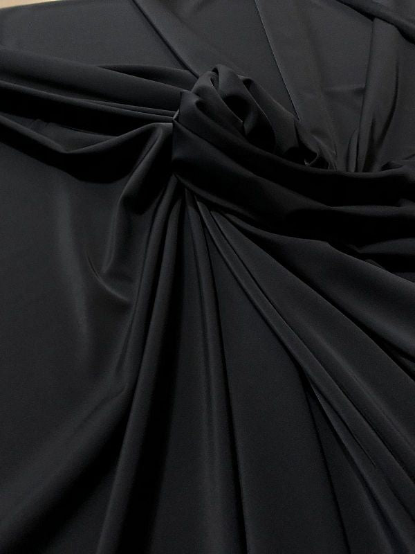 Lycra Tinta Unita Nero Opaca