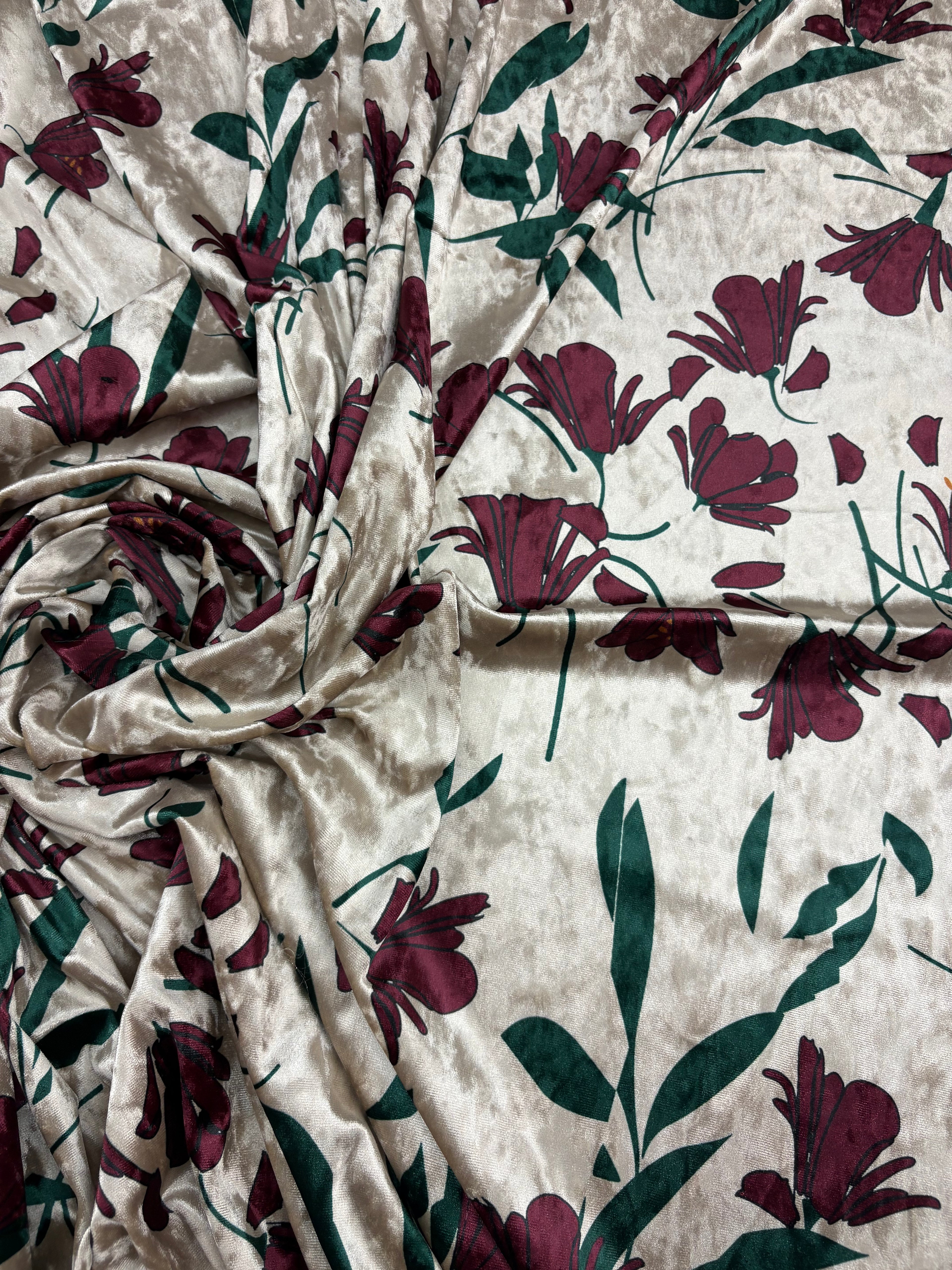 Scampolo Ciniglia Floreale 2,90x1,50