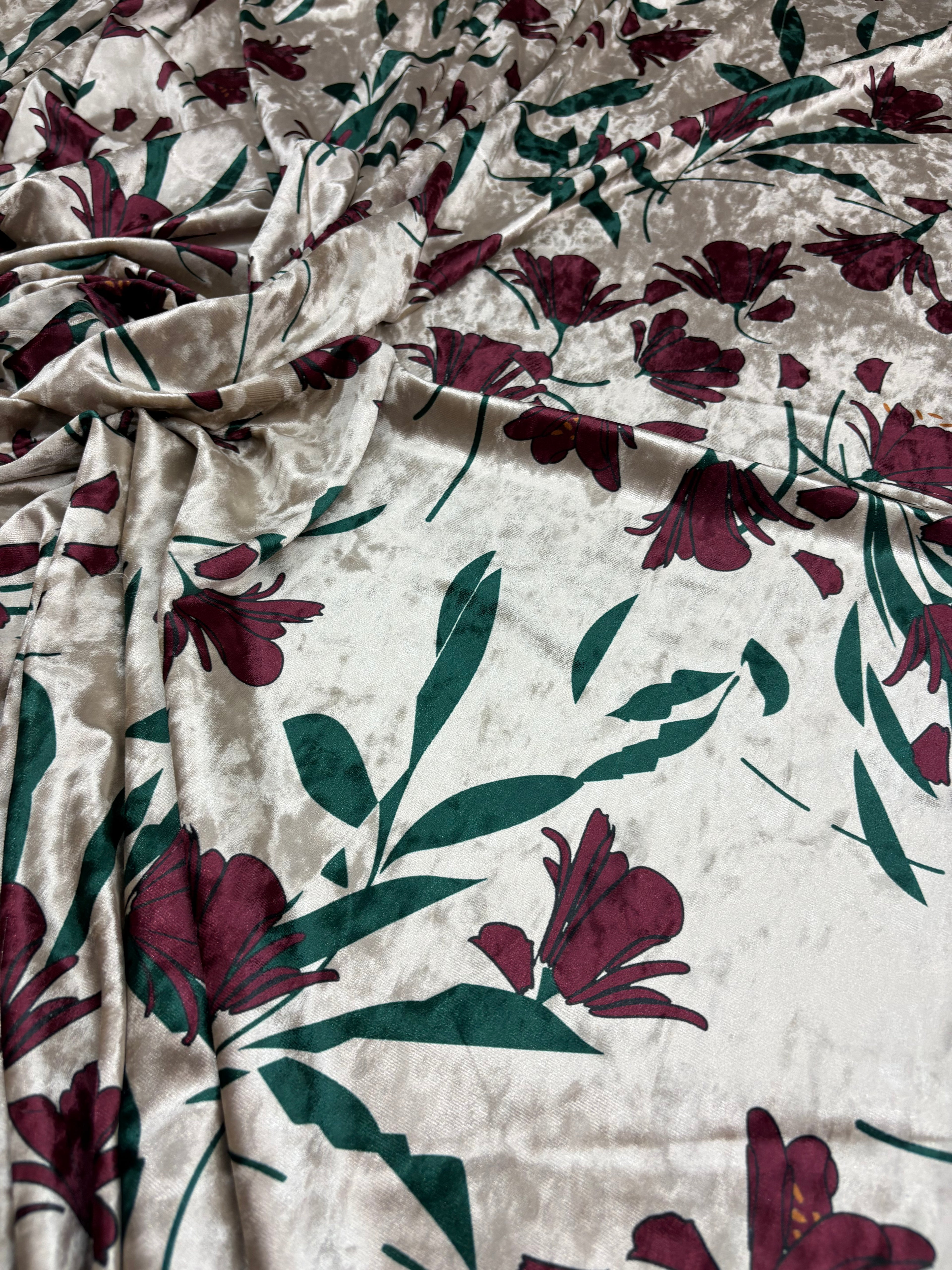Scampolo Ciniglia Floreale 2,90x1,50