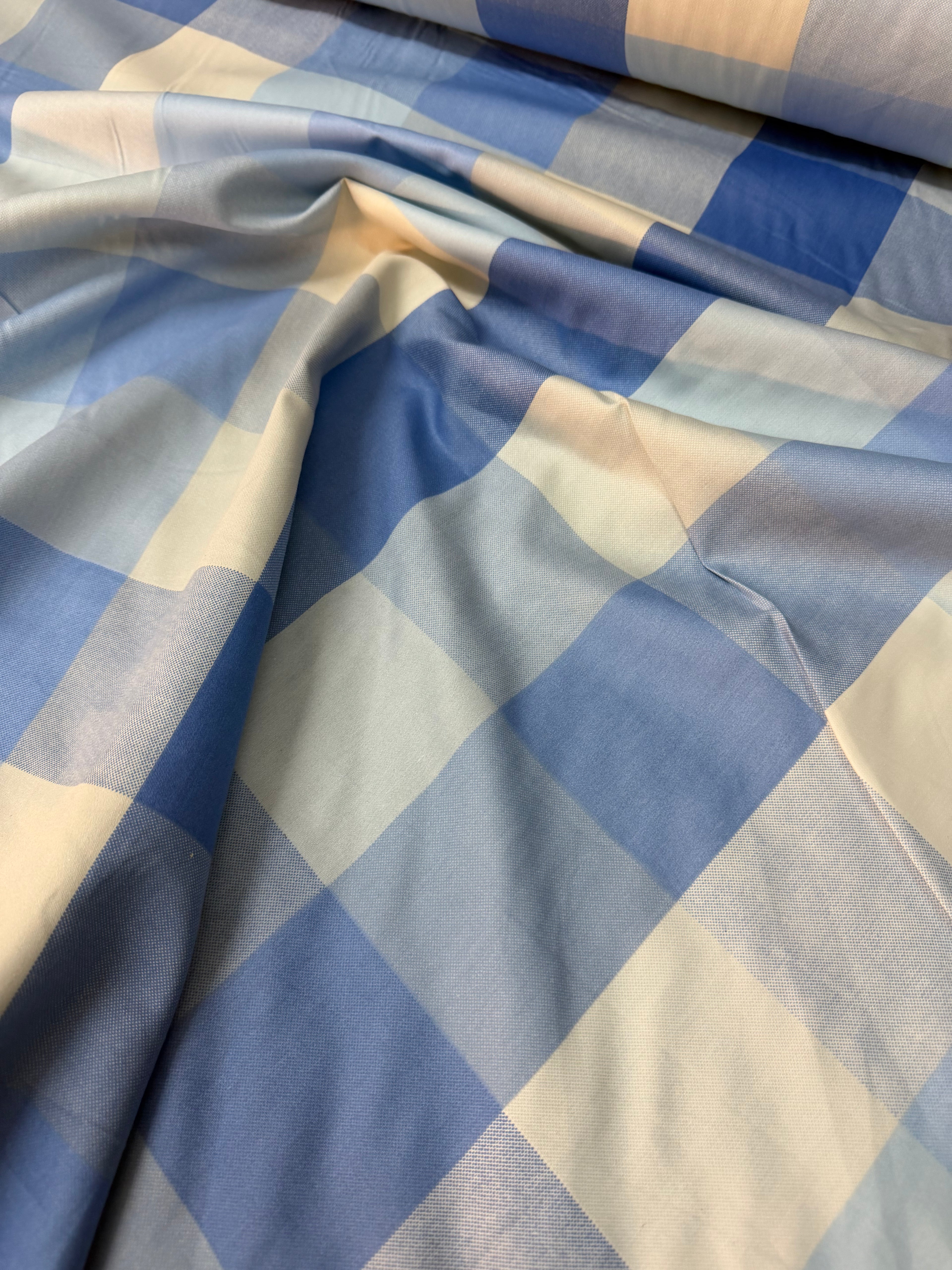 Tessuto Panama Quadroni Colorati