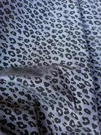 Tessuto Jeans Pesante Animalier Maculato Blu