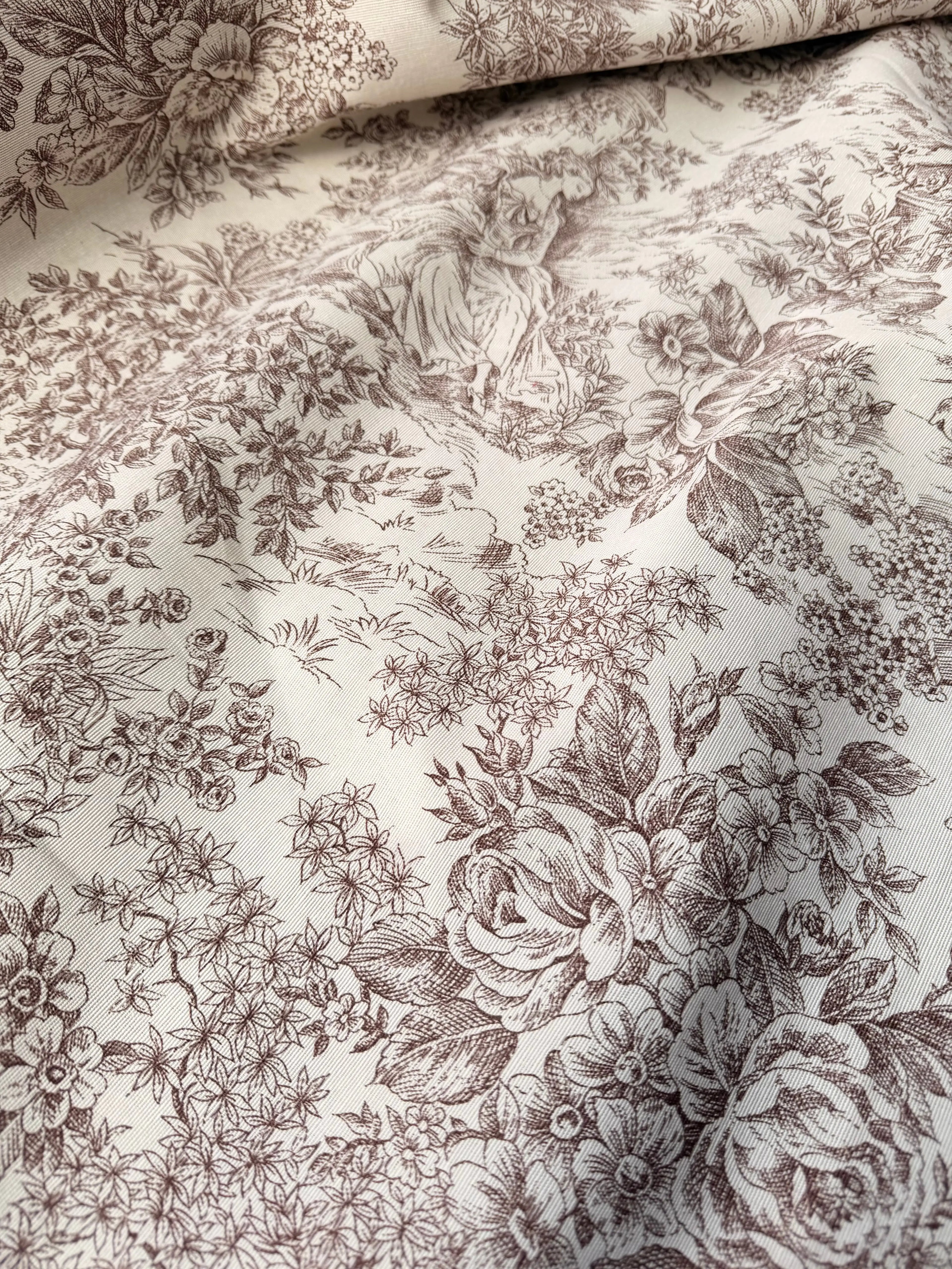 Tessuto Cotone Arredo Tela de Jouy