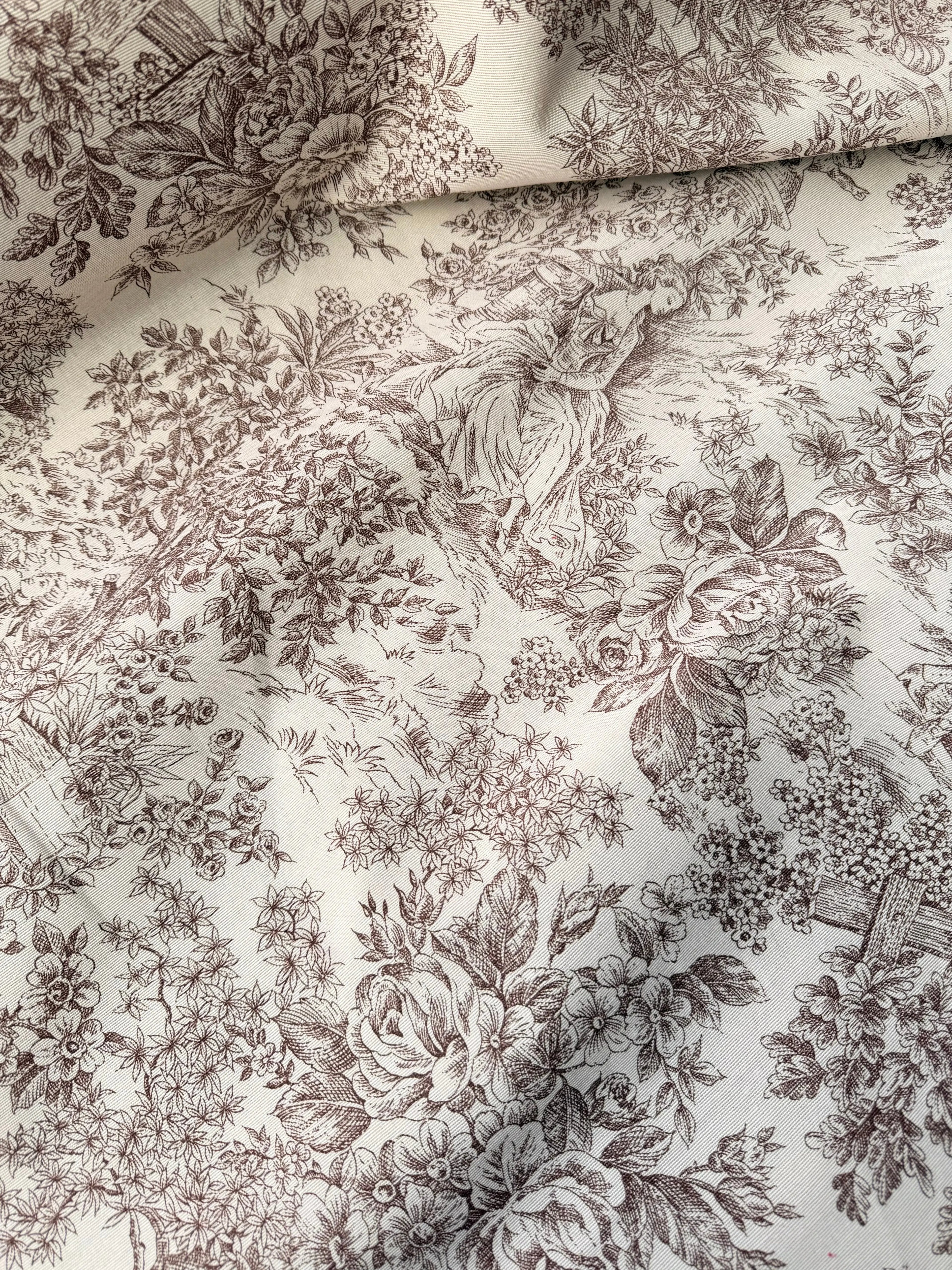 Tessuto Cotone Arredo Tela de Jouy
