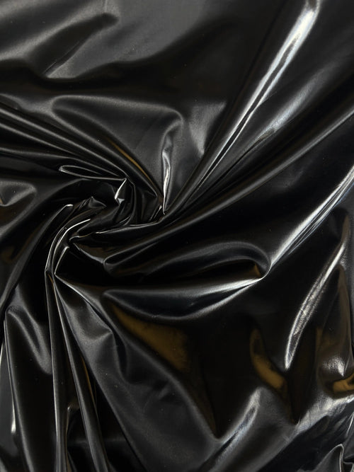 Lycra Nero Effetto Vernice