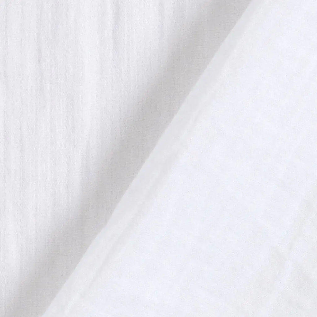 Mussola Garza Cotone Bianco new