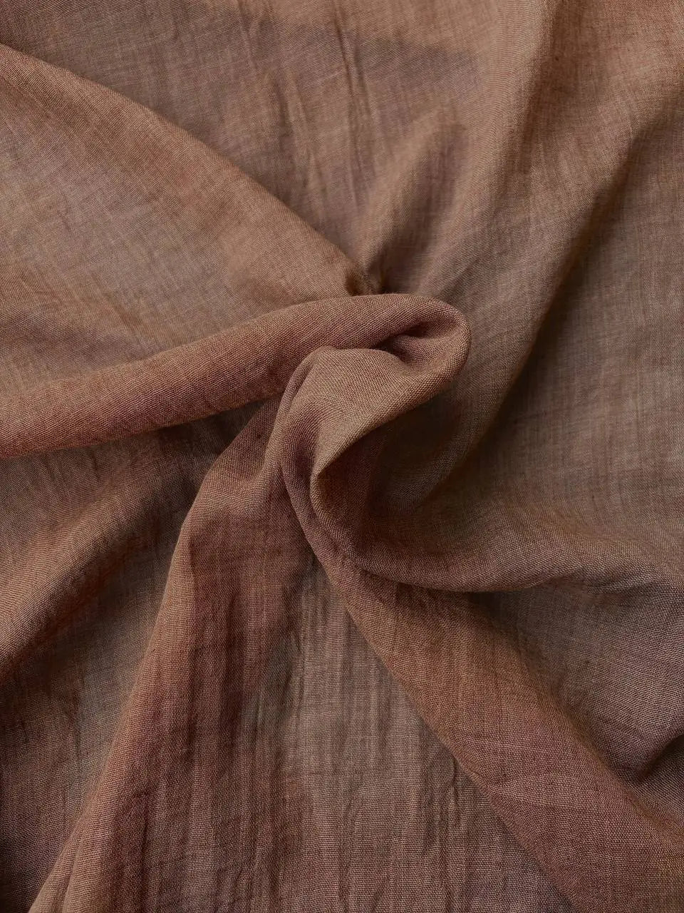 Mussola Garza Cotone Marroncino #1