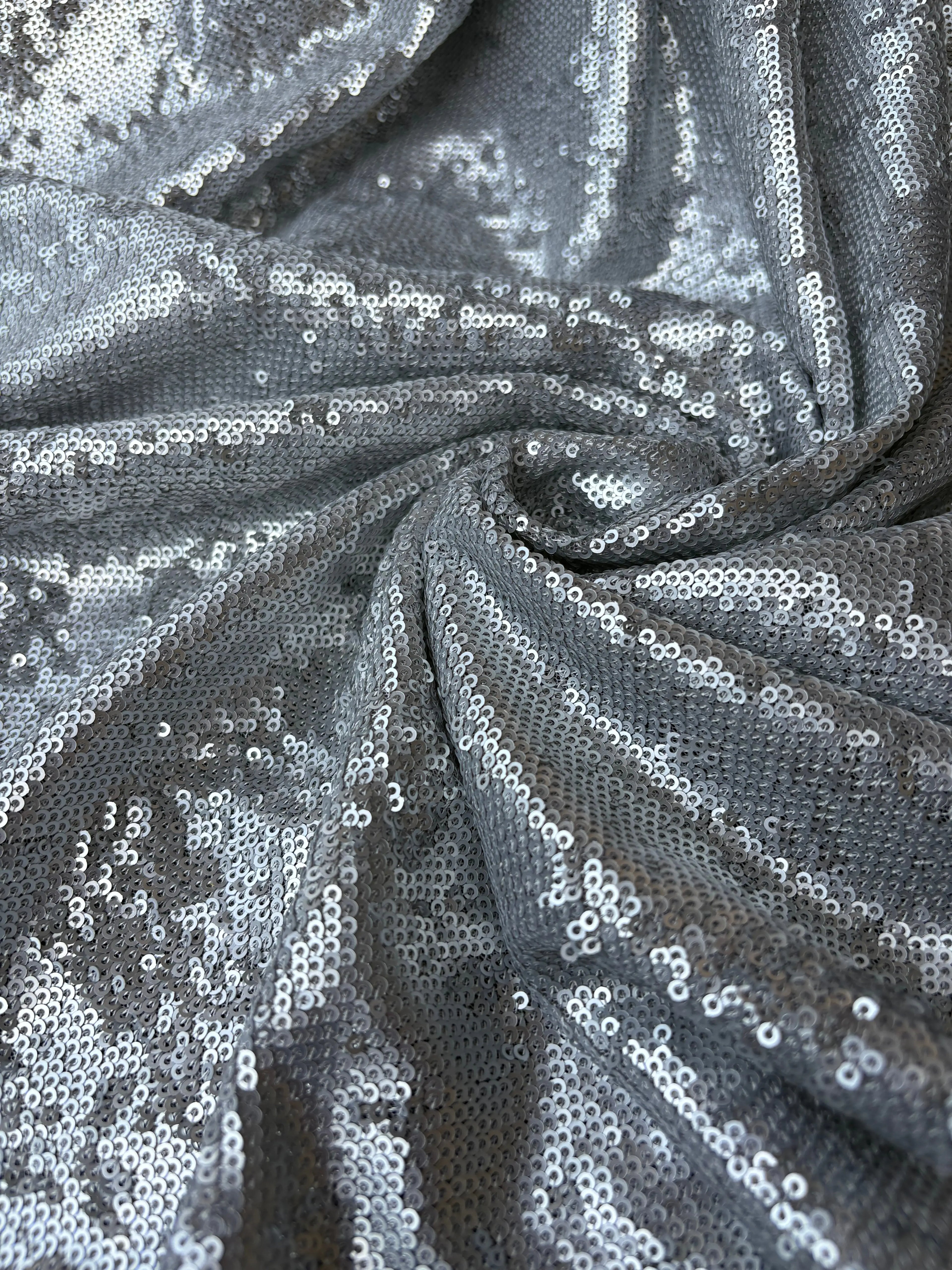 Pailettes Argento Elastiche