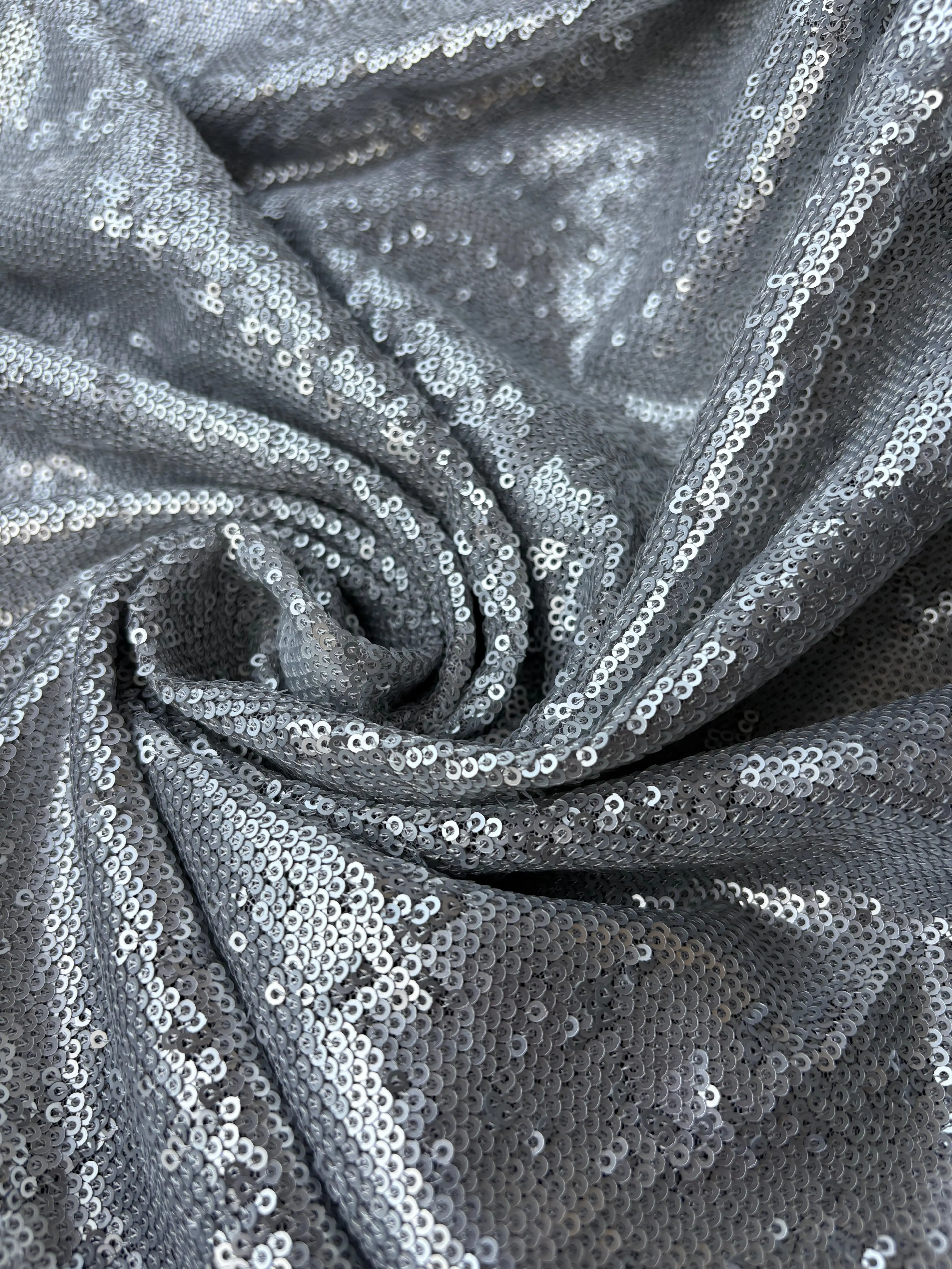Pailettes Argento Elastiche