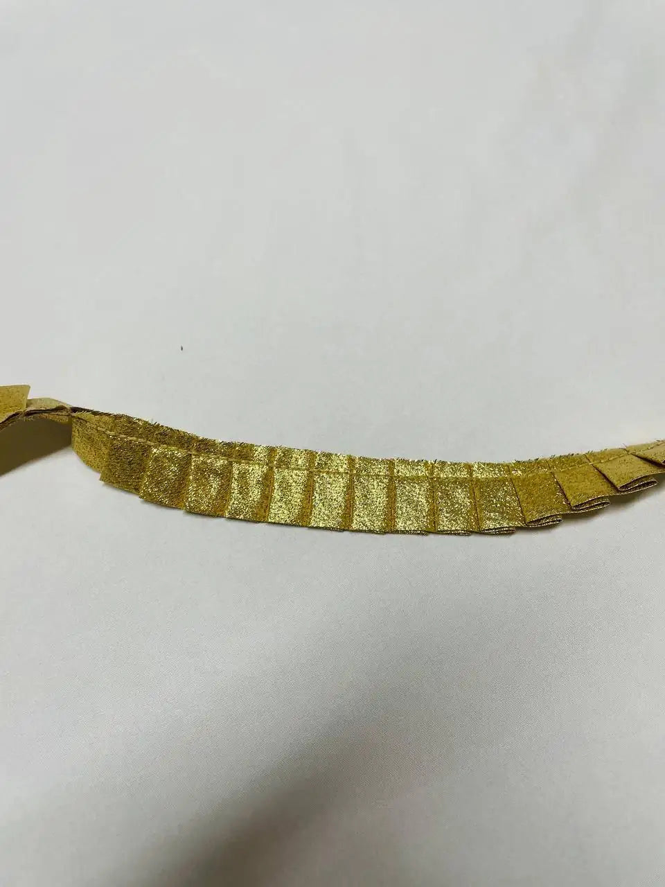 Passamaneria Nastro Plissè Dorato 2,5 CM