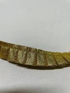 Passamaneria Nastro Plissè Dorato 2,5 CM