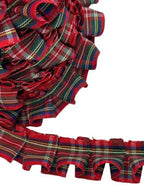 Passamaneria Nastro Plissè Scozzese Tartan 2 CM