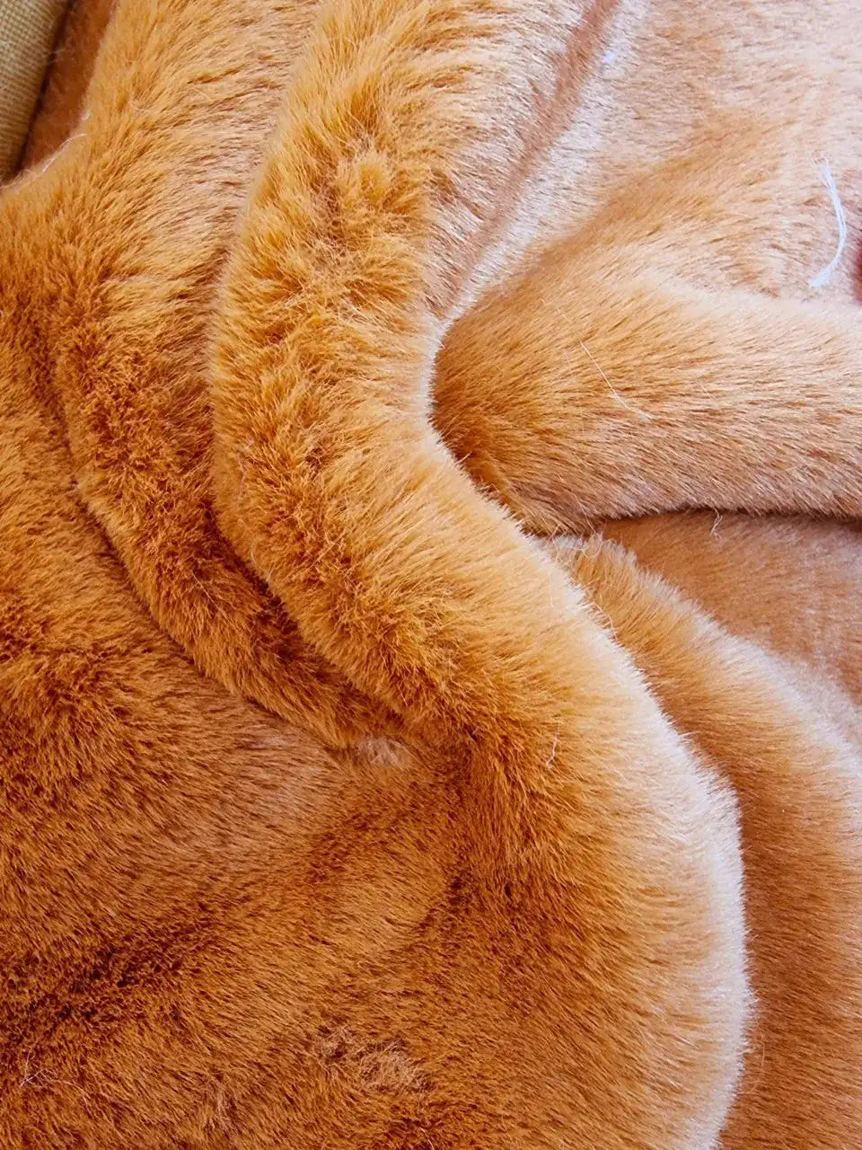 Pelliccia Ecologica Morbida 0,5 m / ARANCIO TEGOLA