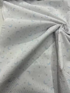 Piquet Cotone Cielo Stellato  Celeste Grigio