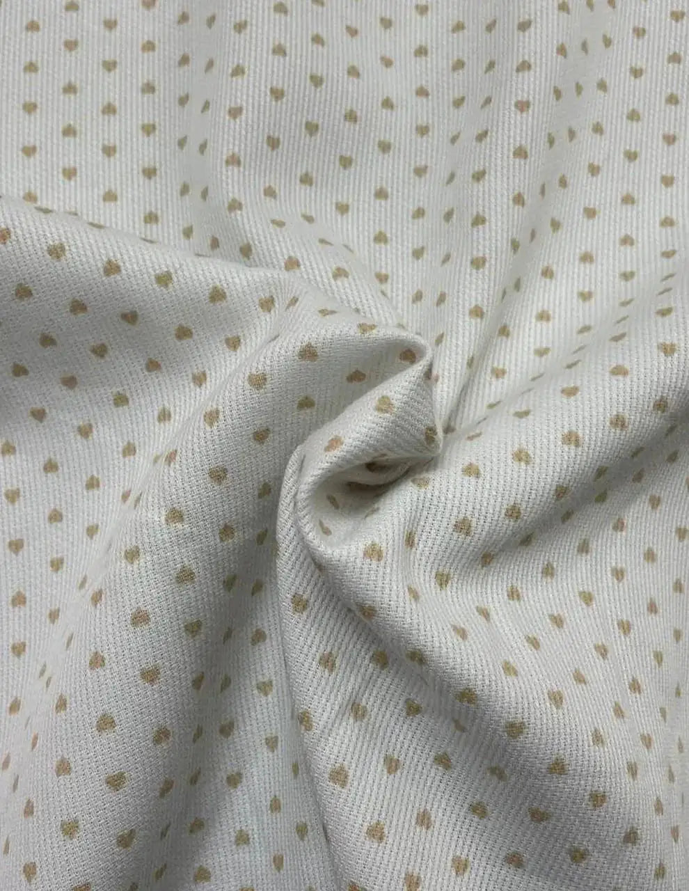 Piquet Cotone Cuoricino Beige