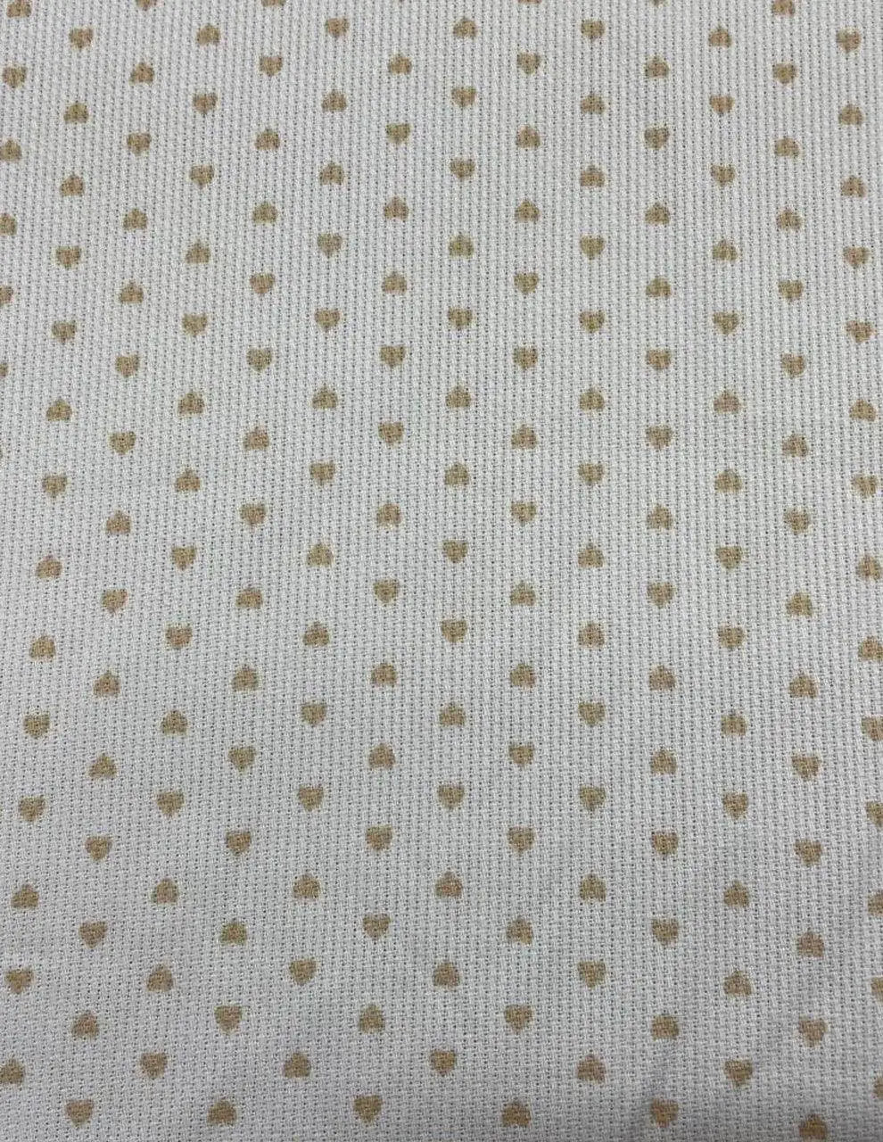 Piquet Cotone Cuoricino Beige