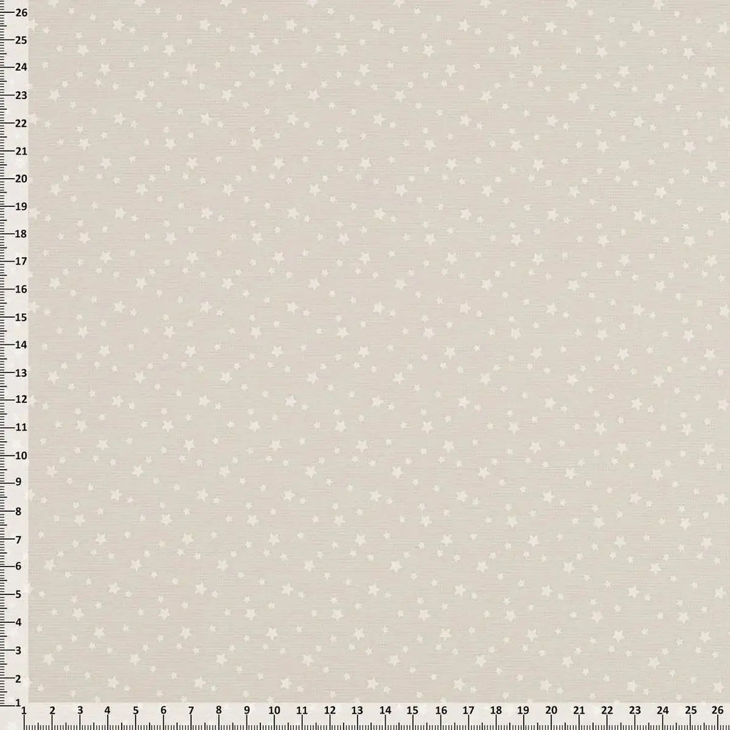 Piquet Cotone Stelle Sparse Rosa Celeste Grigio