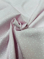 Piquet Cotone Stelle Sparse Rosa Celeste Grigio